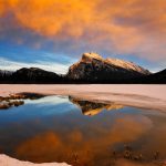 snow on mountains